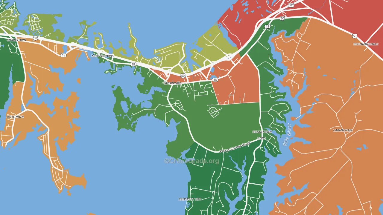 21638, MD Map of Theft Rates
