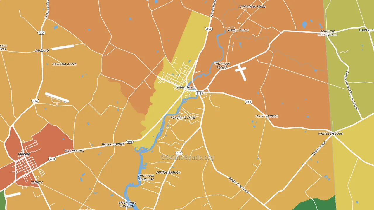 21639, MD Map of Theft Rates