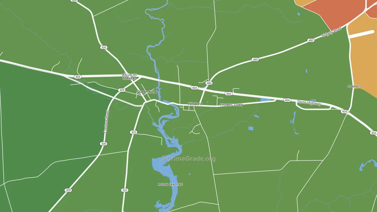 21641, MD Map of Theft Rates