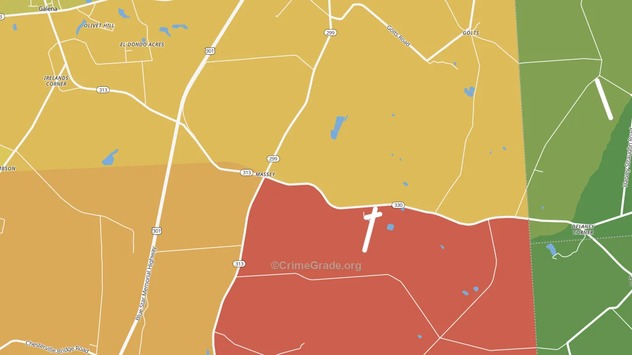 21650, MD Map of Theft Rates