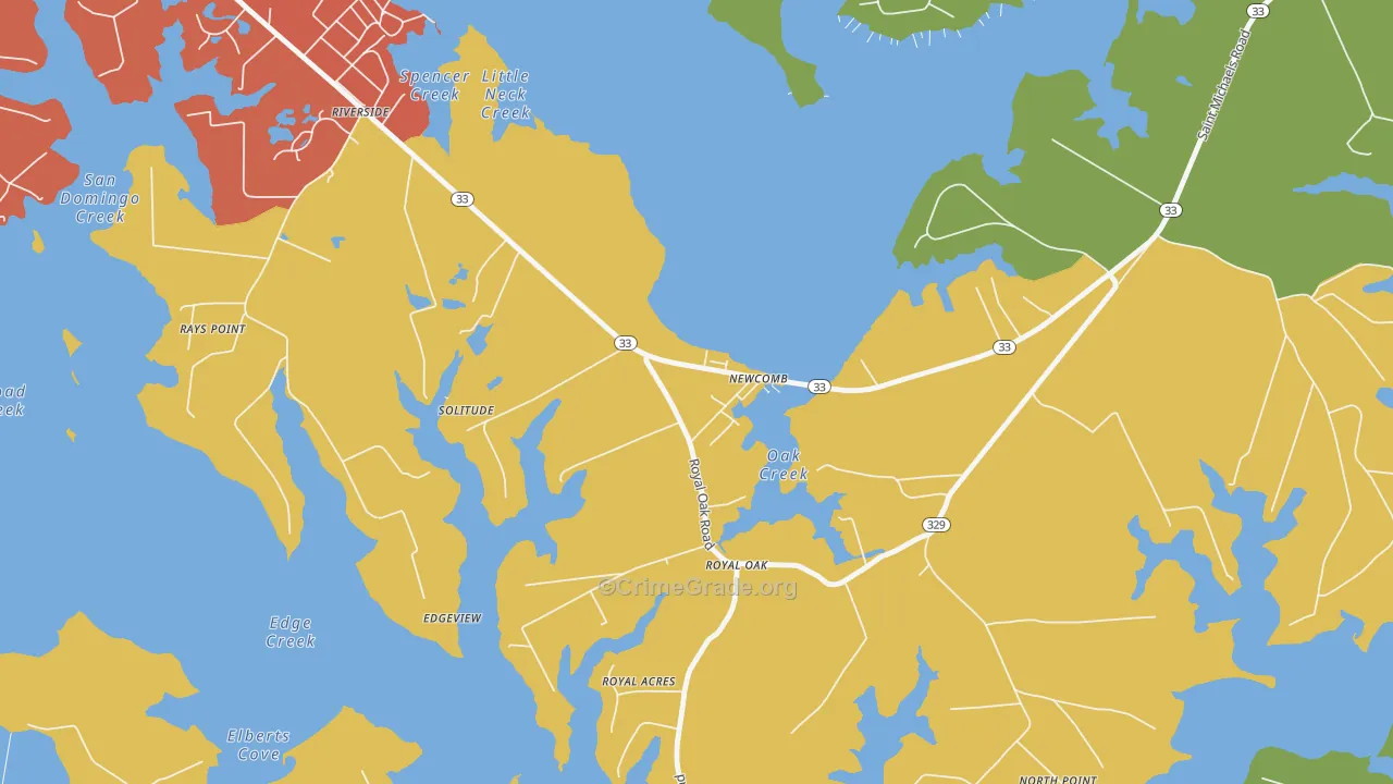 21653, MD Map of Theft Rates