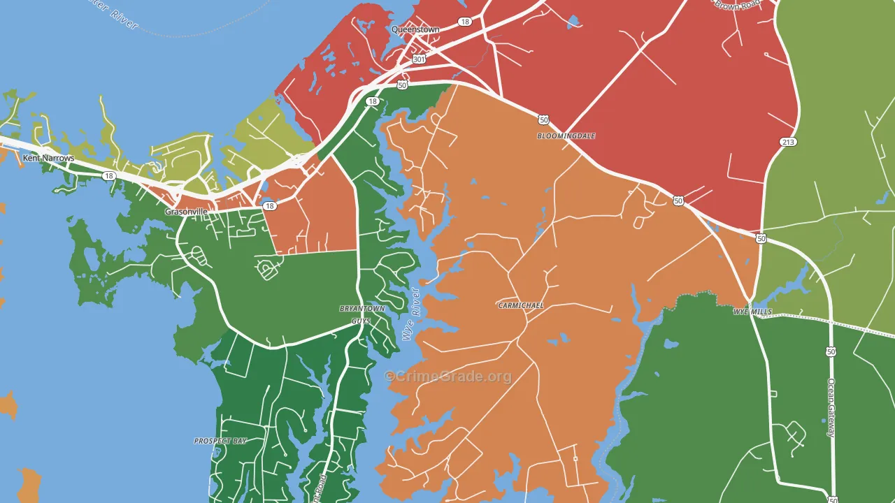 21658, MD Map of Theft Rates