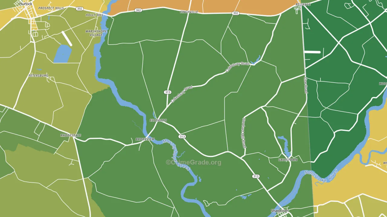 21659, MD Map of Theft Rates