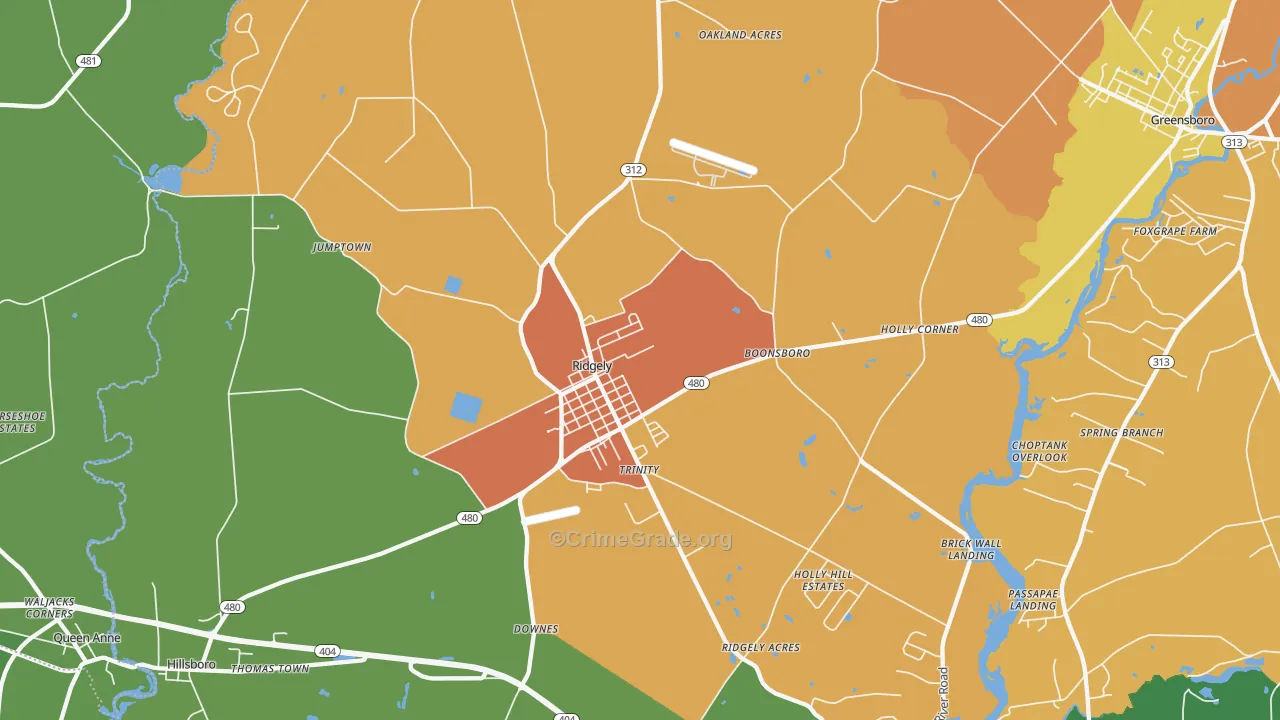 21660, MD Map of Theft Rates