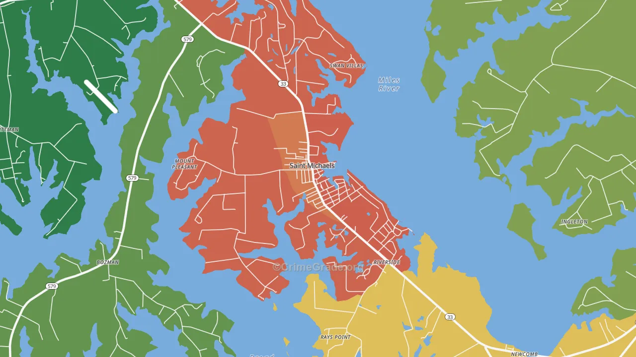 21663, MD Map of Theft Rates