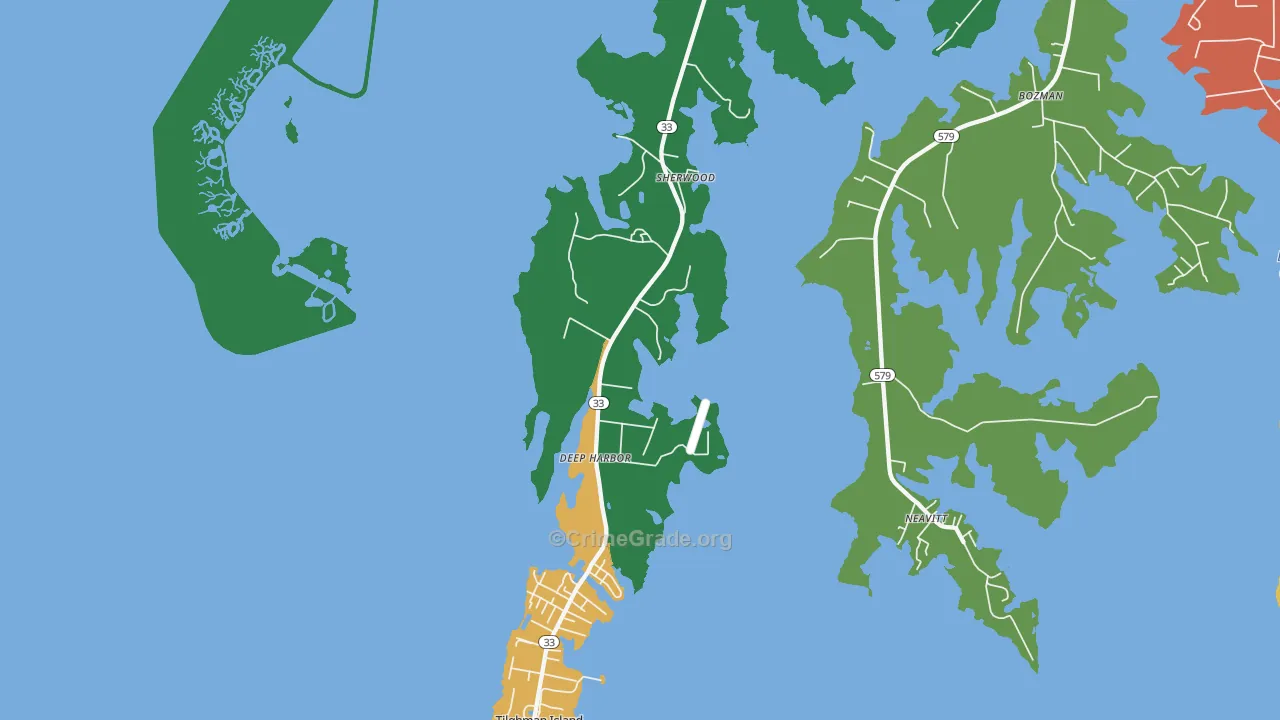 21665, MD Map of Theft Rates