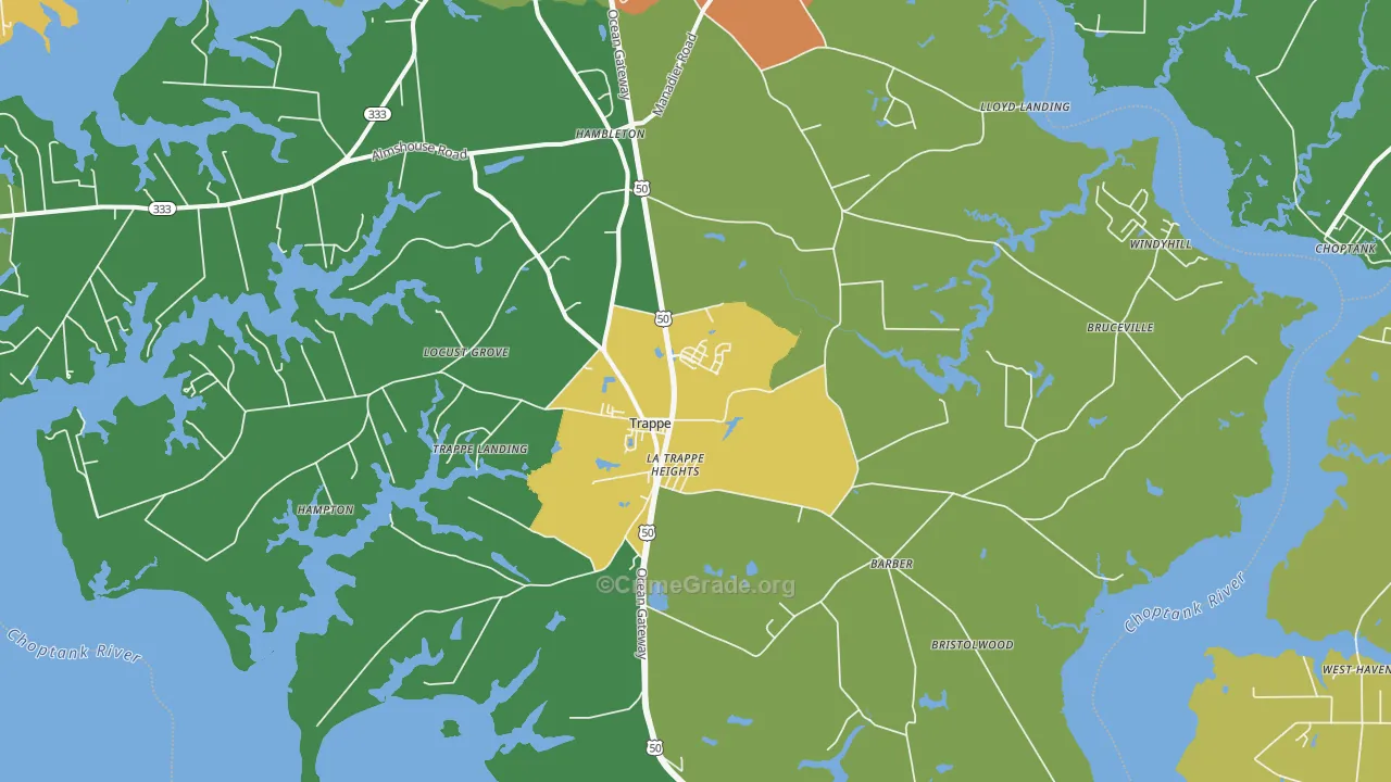 21673, MD Map of Theft Rates