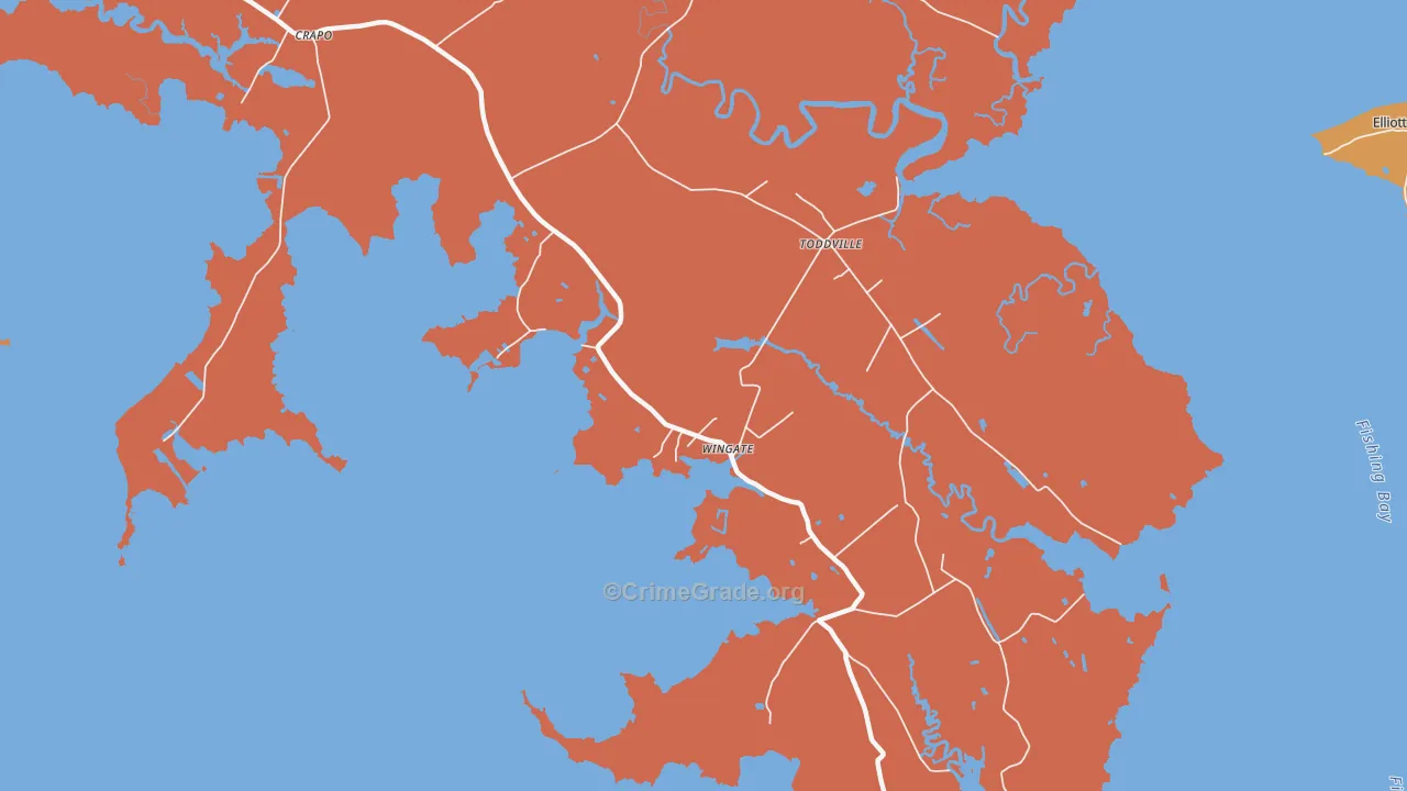 21675, MD Map of Theft Rates