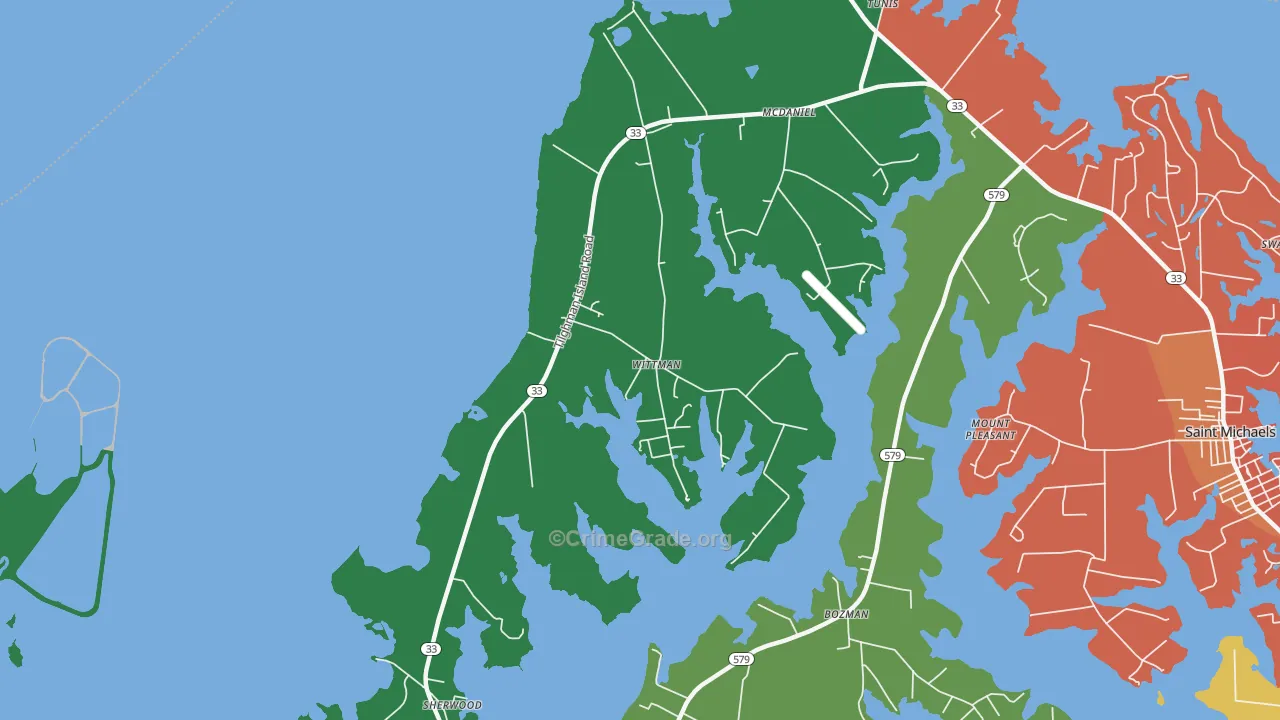 21676, MD Map of Theft Rates