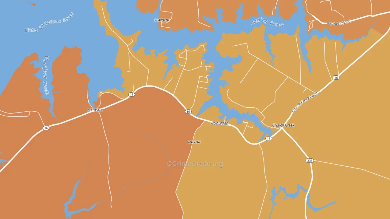 21677, MD Map of Theft Rates