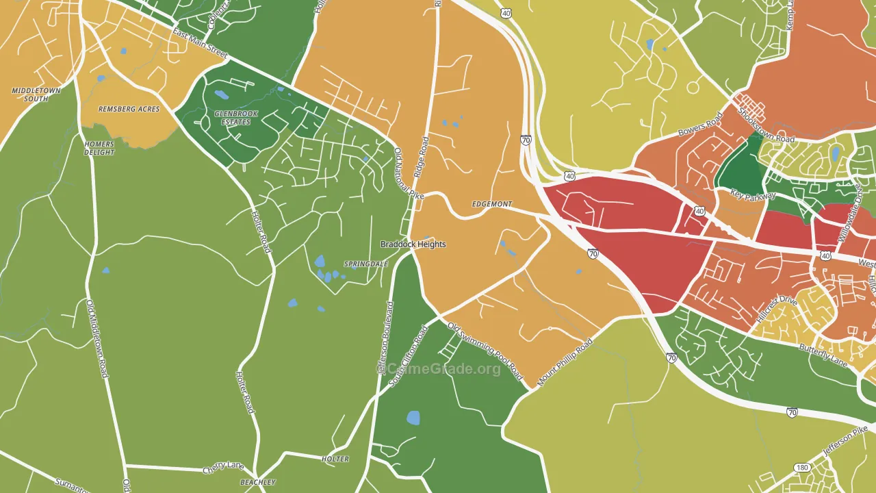 21714, MD Map of Theft Rates