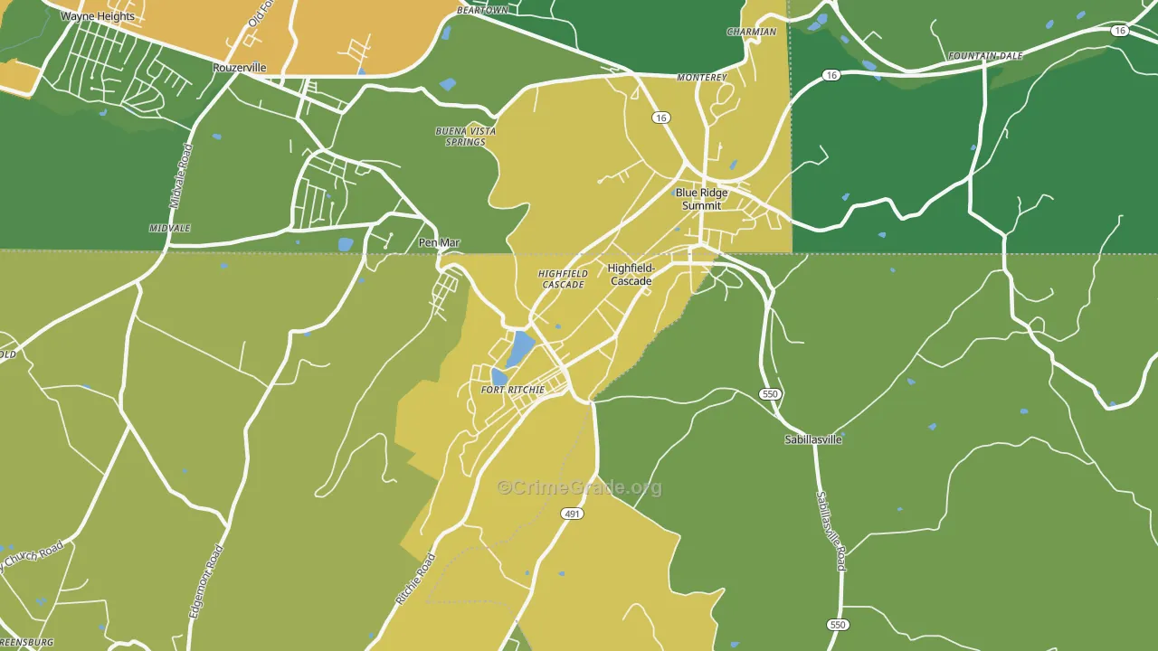 21719, MD Map of Theft Rates
