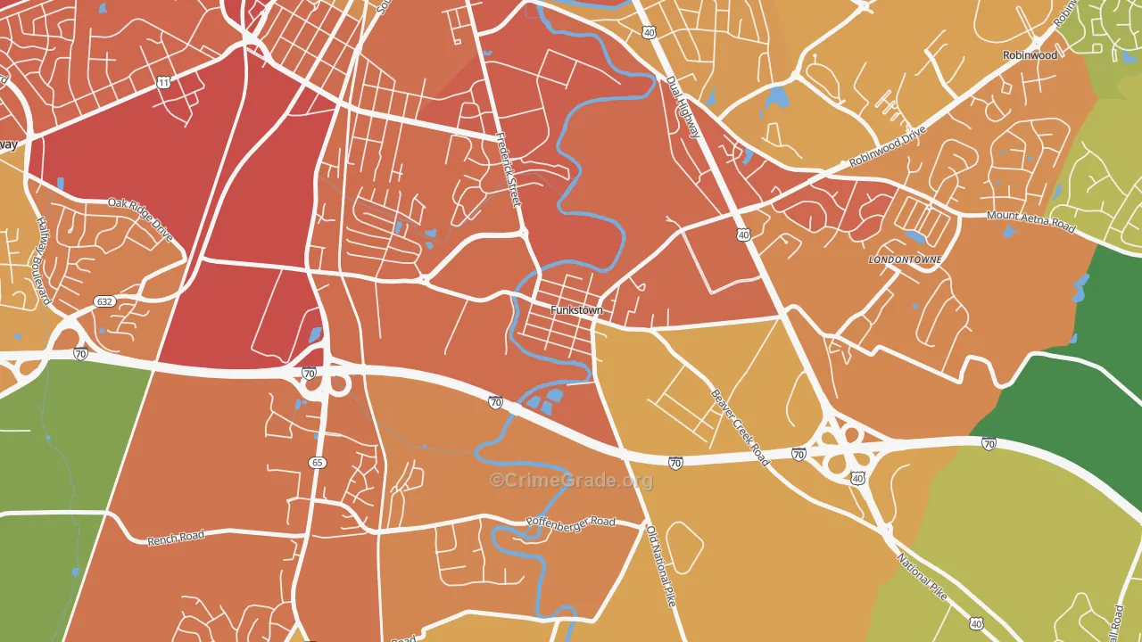 21734, MD Map of Theft Rates