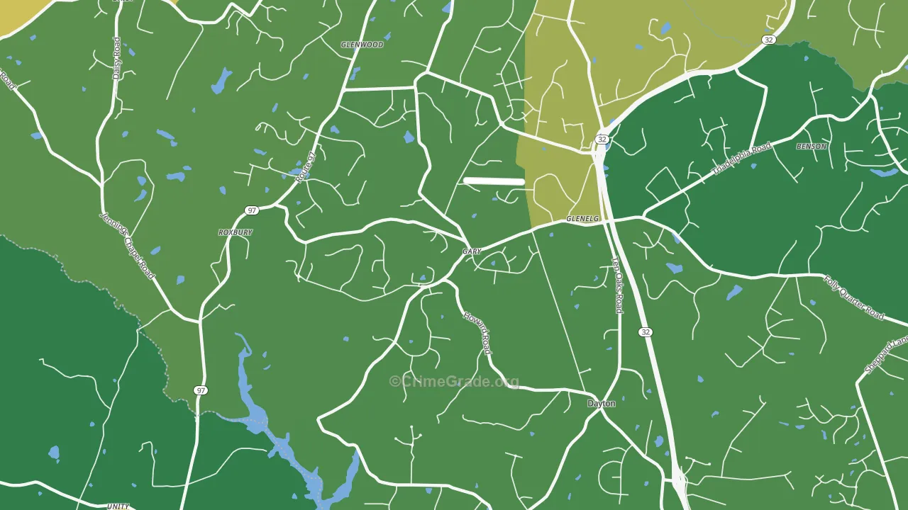 21737, MD Map of Theft Rates