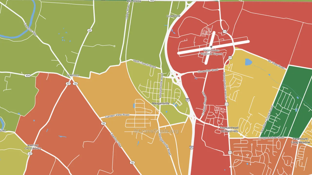 21767, MD Map of Theft Rates