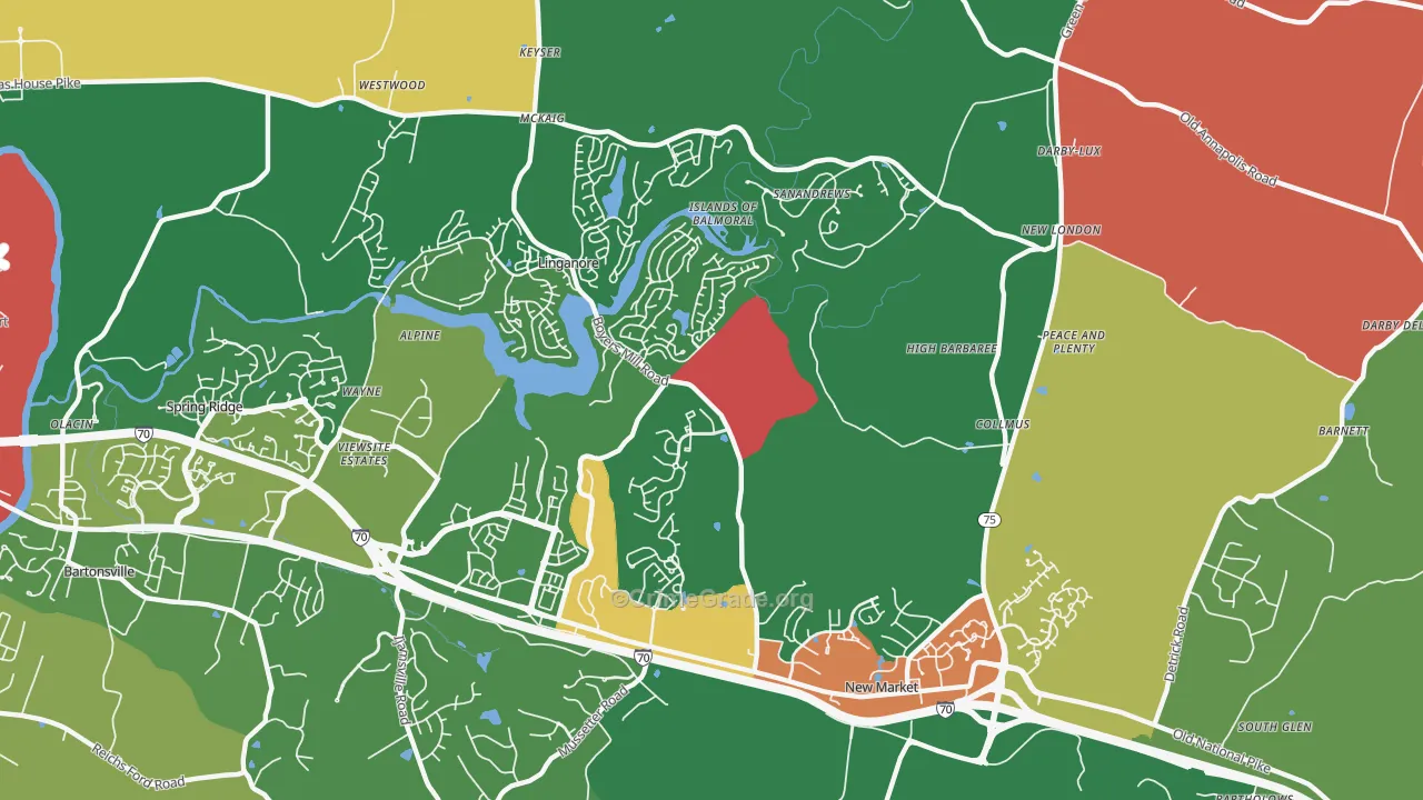 21774, MD Map of Theft Rates