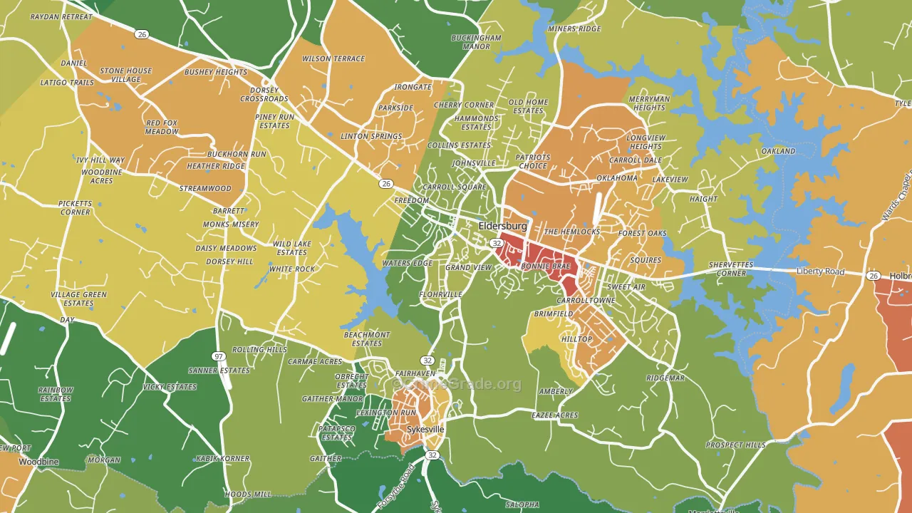 21784, MD Map of Theft Rates