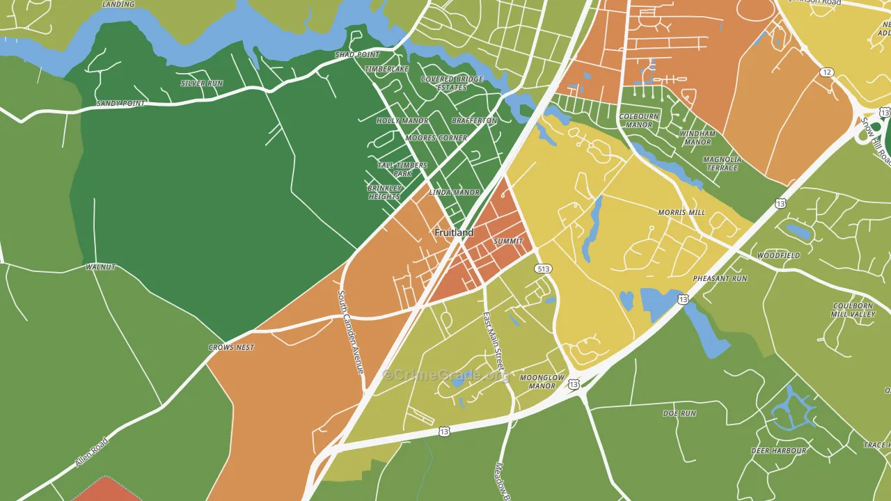 21826, MD Map of Theft Rates