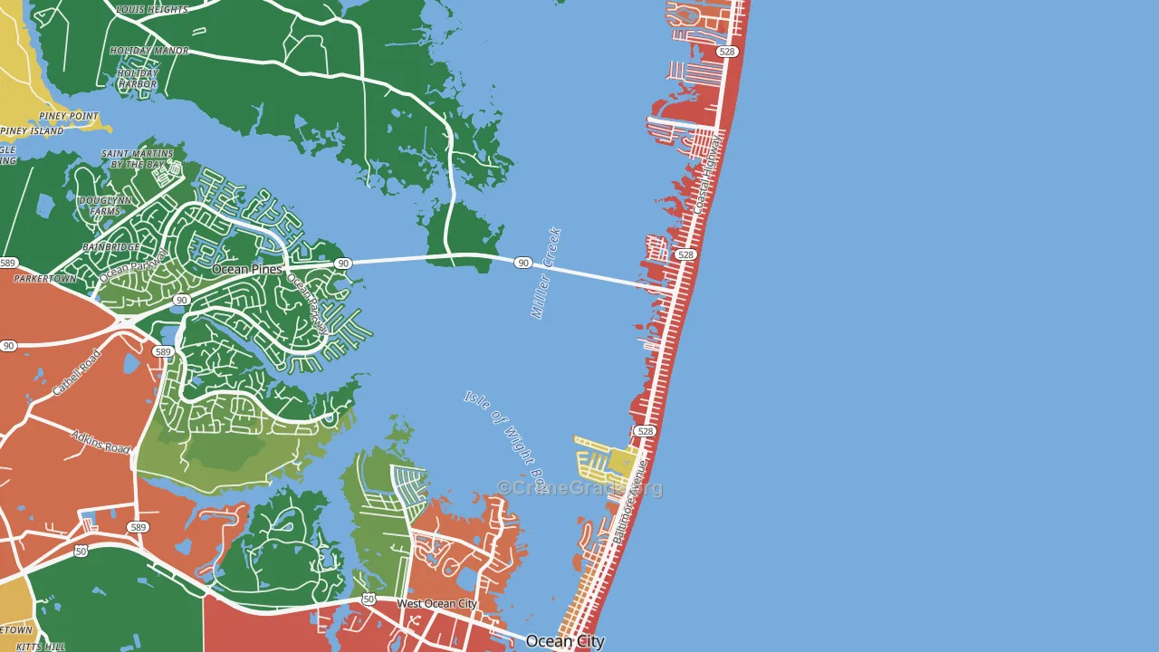 21842, MD Map of Theft Rates