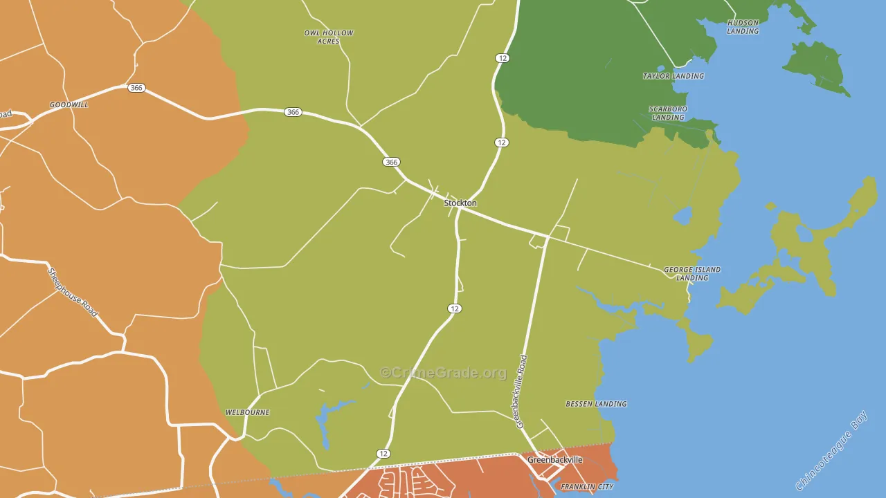 21864, MD Map of Theft Rates