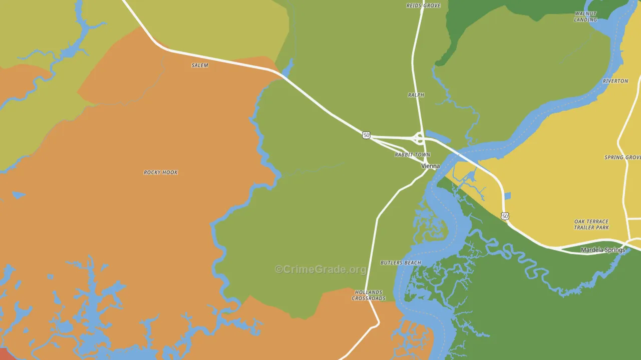 21869, MD Map of Theft Rates