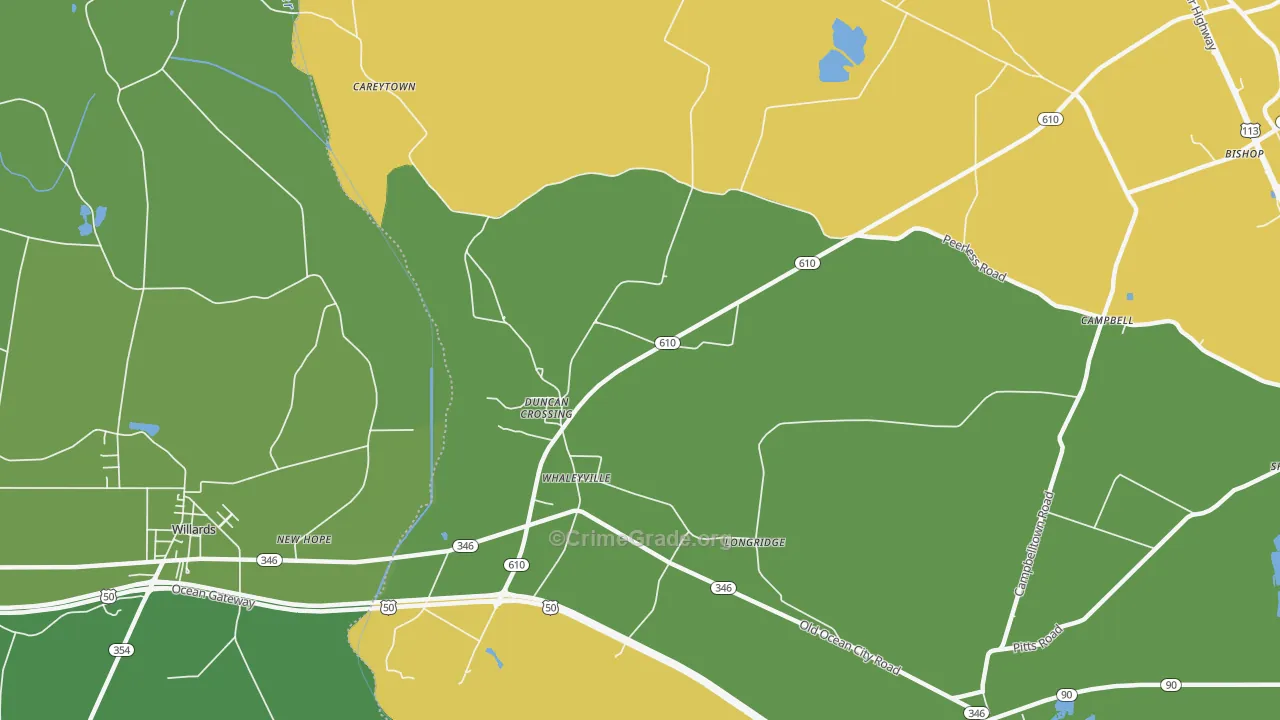 21872, MD Map of Theft Rates