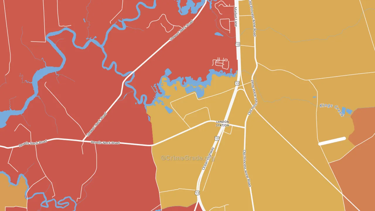 21890, MD Map of Theft Rates