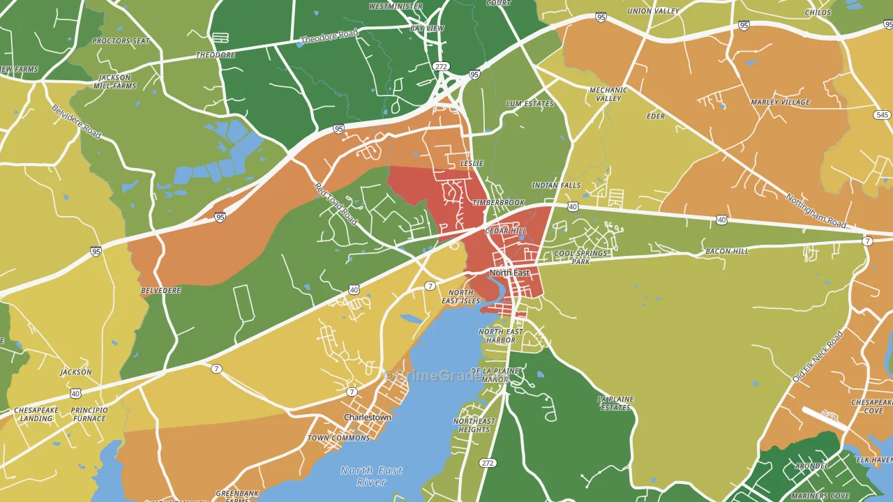 21901, MD Map of Theft Rates