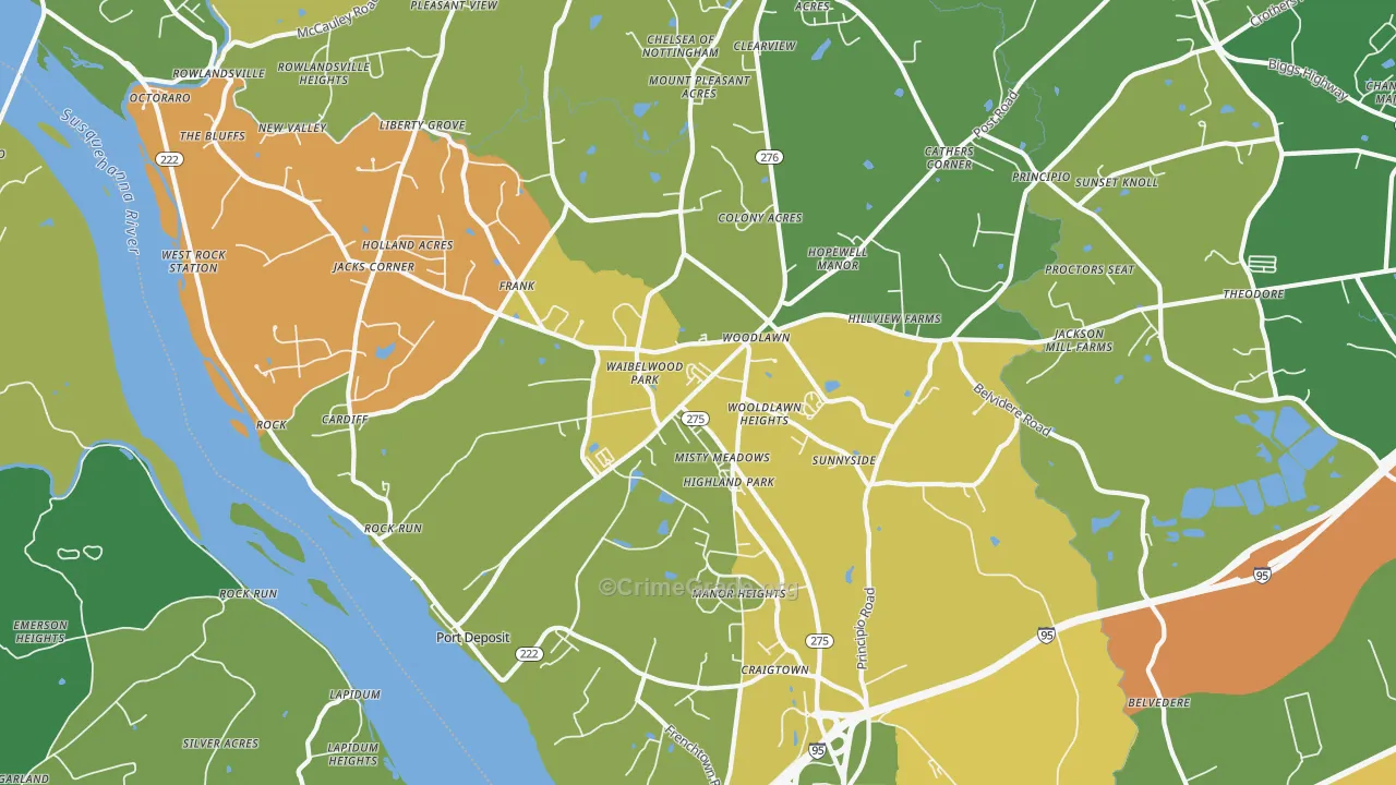 21904, MD Map of Theft Rates
