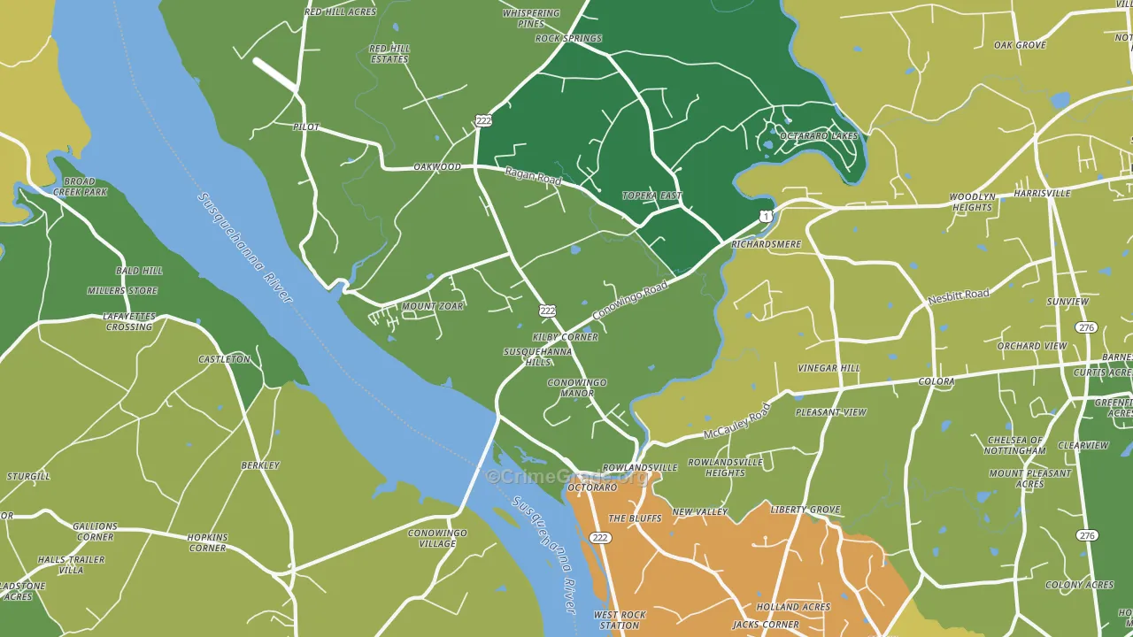21918, MD Map of Theft Rates