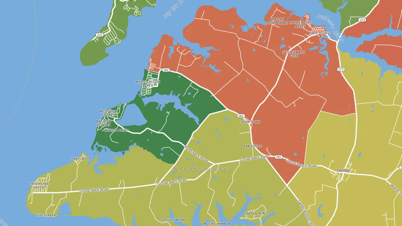 21919, MD Map of Theft Rates