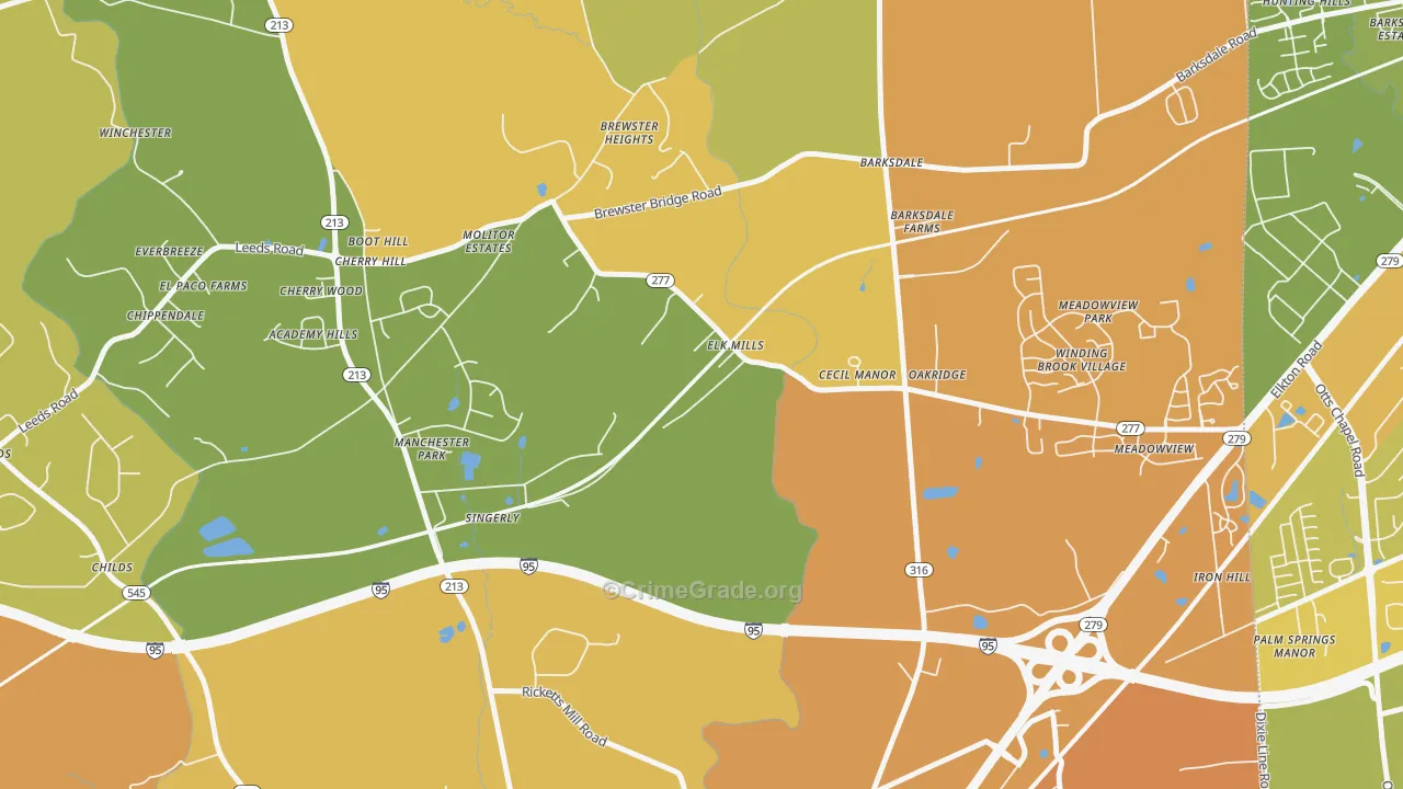 21920, MD Map of Theft Rates