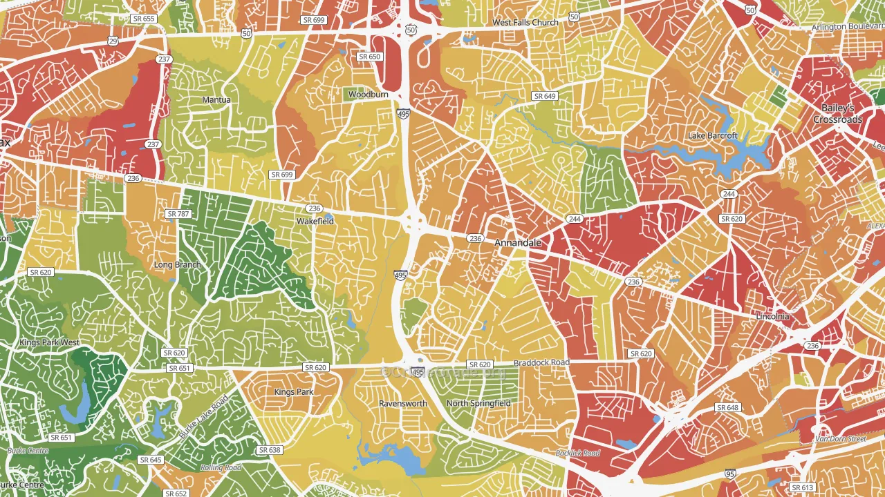 22003, VA Map of Theft Rates