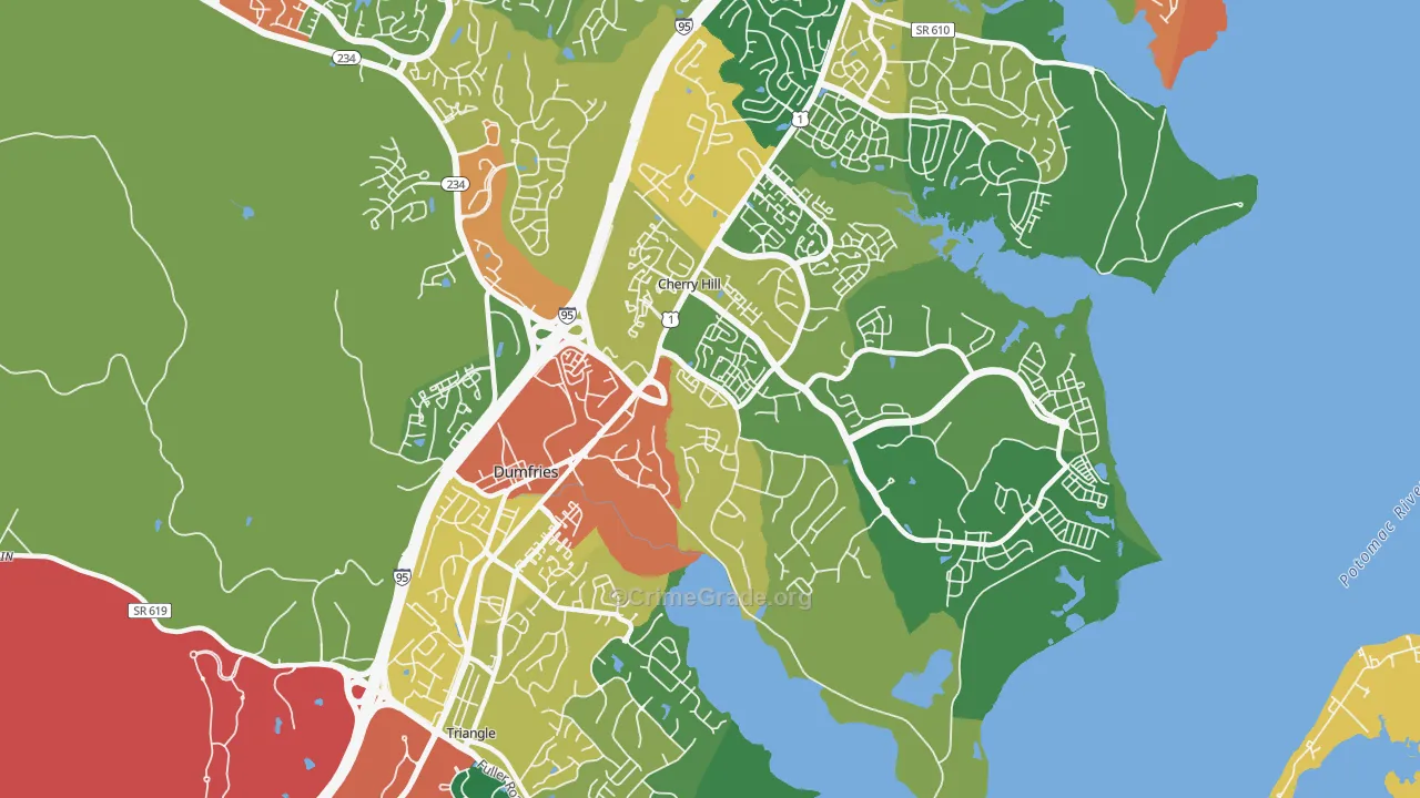 22026, VA Map of Theft Rates