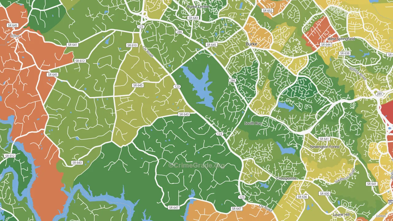 22039, VA Map of Theft Rates
