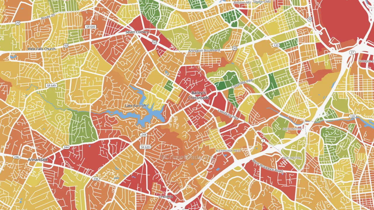 22041, VA Map of Theft Rates