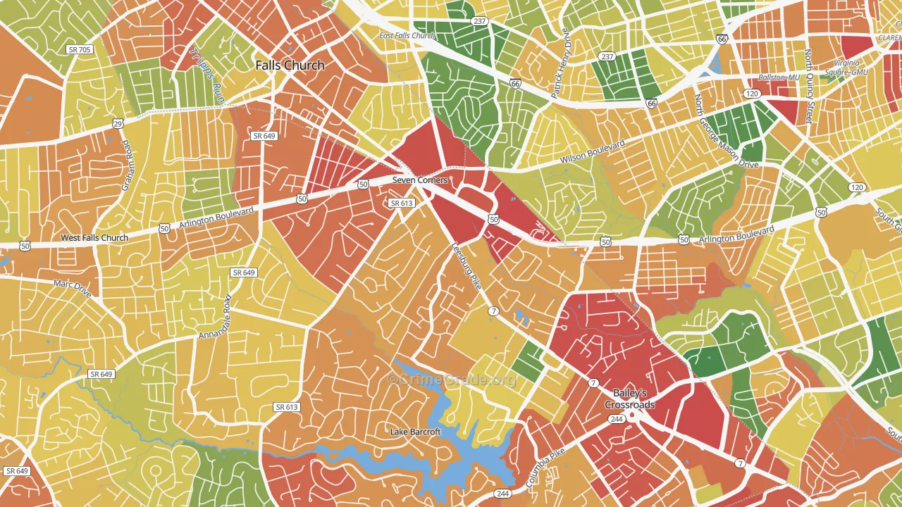 22044, VA Map of Theft Rates