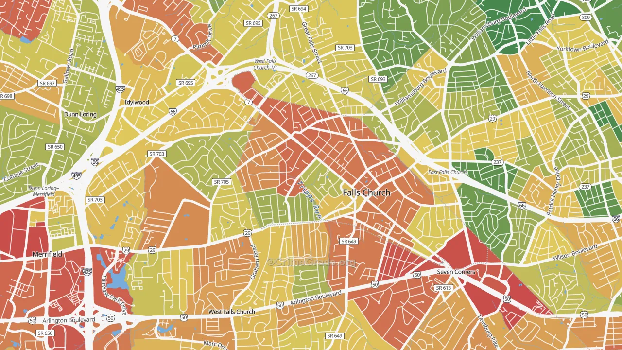 22046, VA Map of Theft Rates