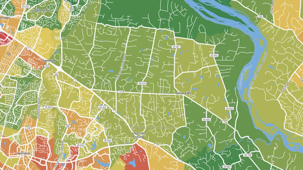 22066, VA Map of Theft Rates