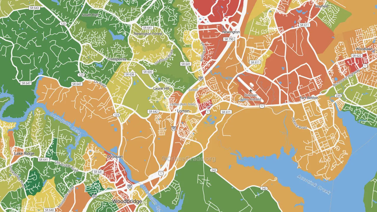 22079, VA Map of Theft Rates