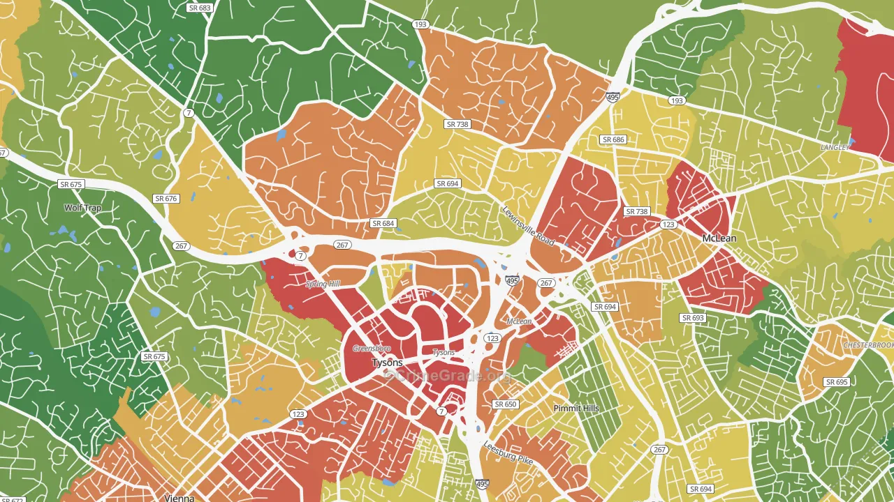 22102, VA Map of Theft Rates
