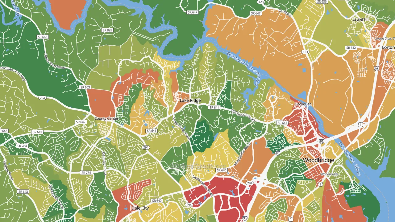 22192, VA Map of Theft Rates