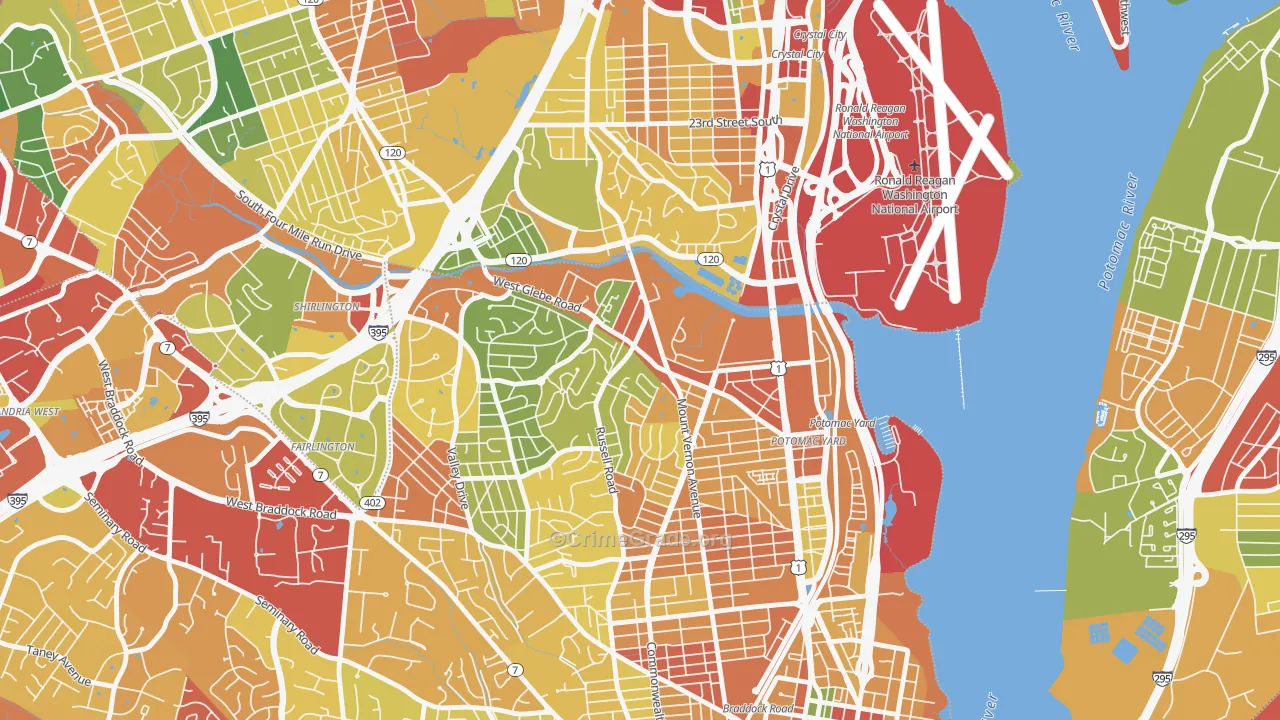 22305, VA Map of Theft Rates