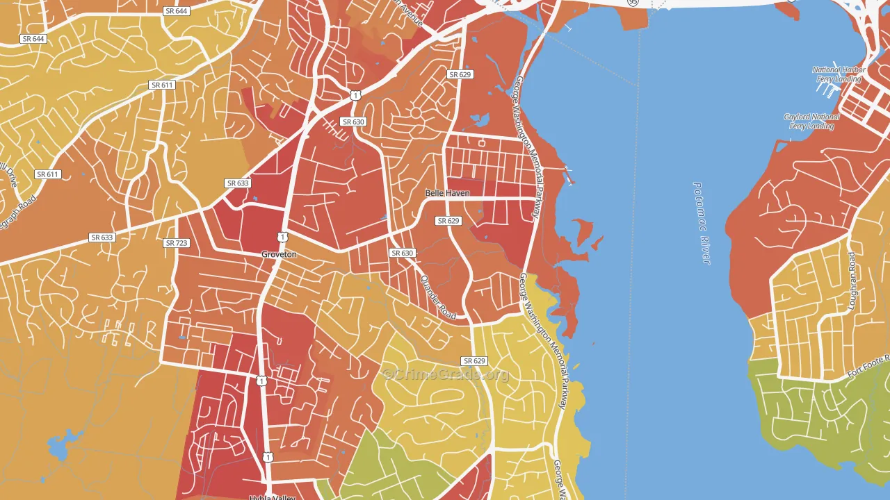 22307, VA Map of Theft Rates