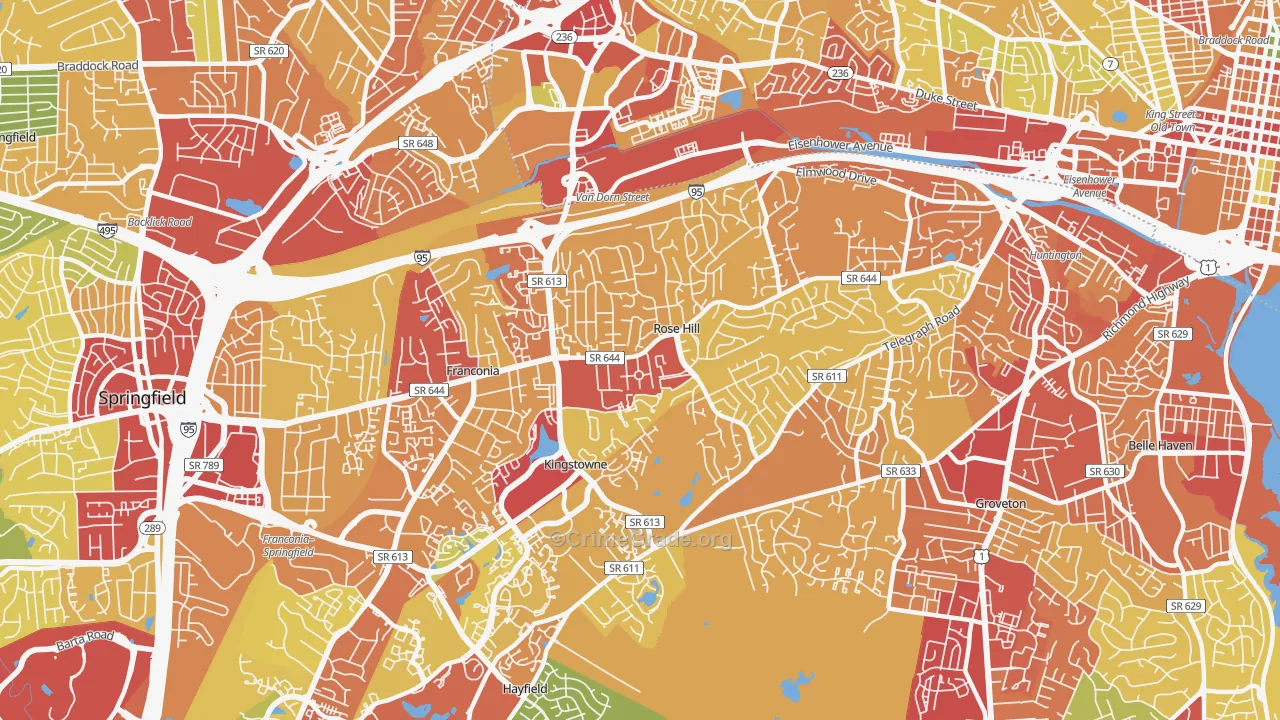 22310, VA Map of Theft Rates