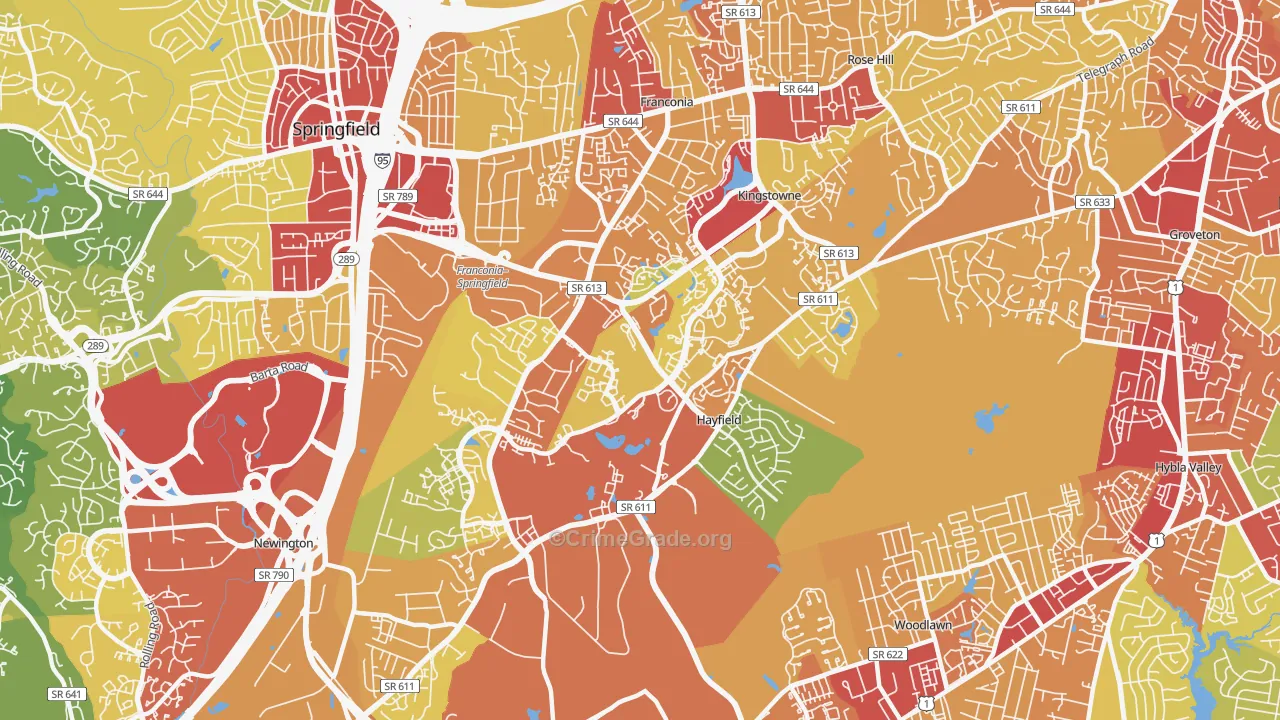 22315, VA Map of Theft Rates