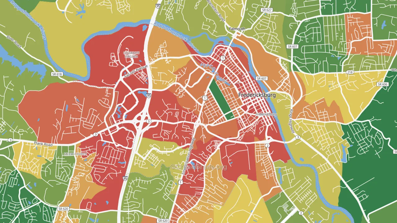 22401, VA Map of Theft Rates