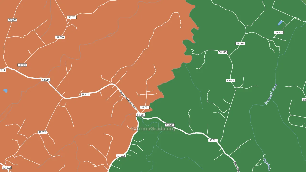 22433, VA Map of Theft Rates