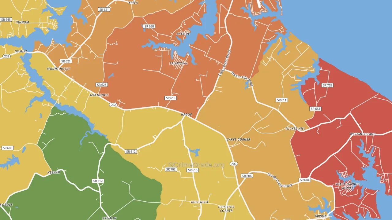 22469, VA Map of Theft Rates