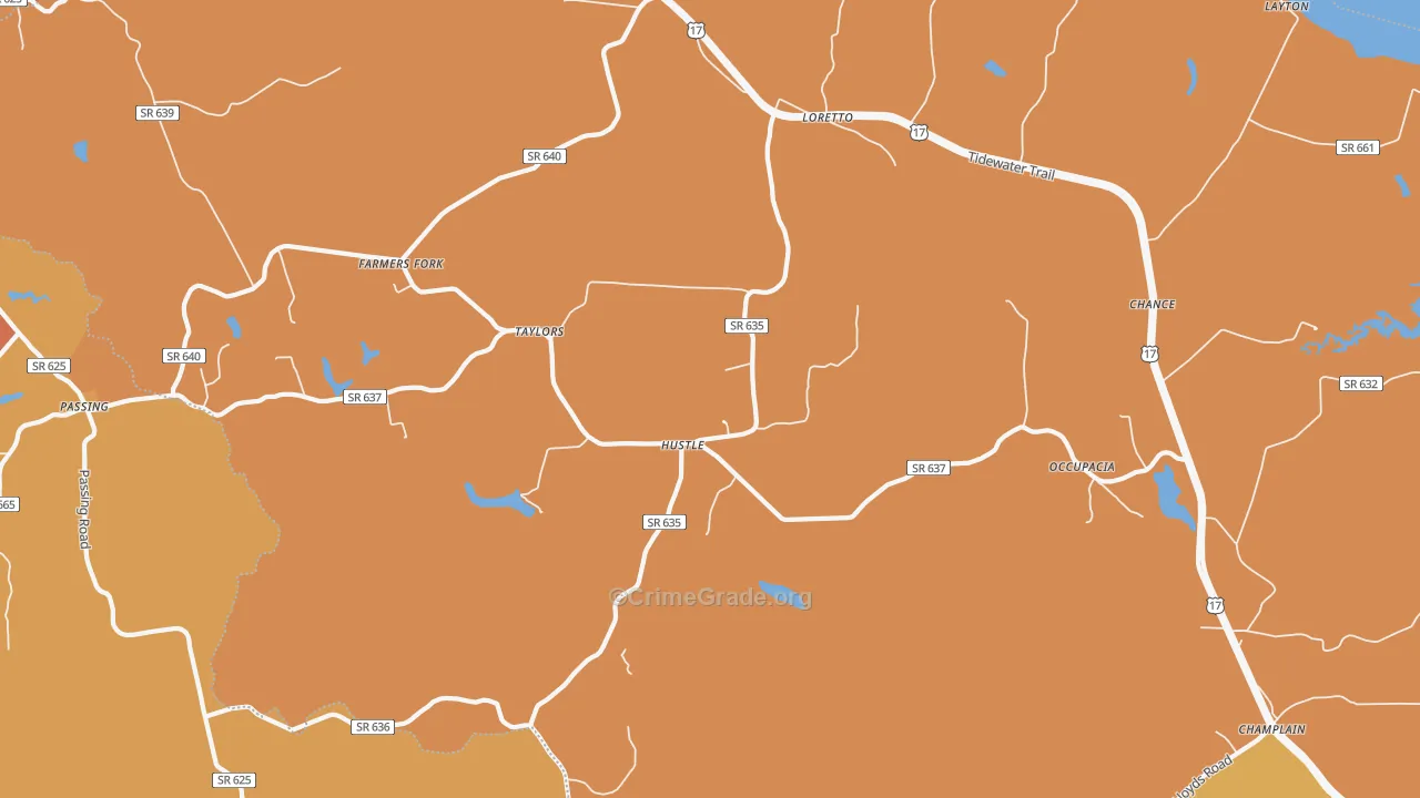 22476, VA Map of Theft Rates